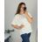 Women's Long Sleeve Knitted Turtleneck Sweater (S/M ONE SIZE) ITALIAN FASHION IM323001 white 52/54