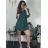 Women's Elegant Long Sleeve Dress (S/M ONE SIZE) ITALIAN FASHION IMM23M6062