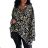 Shirt 3/4 sleeve ladies strip (4XL/5XL ONE SIZE) ITALSKÁ MÓDA IM422026