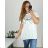 Tunic with pendant short sleeve women's plus size (3XL/4XL ONE SIZE) ITALIAN FASHION IMC23020 50/52 white