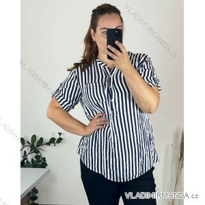 Short Sleeve Shirt Dress women (uni L-2XL) ITALIAN MODA IMS20002