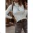 Women's Long Sleeve Knitted Turtleneck Sweater (S/M ONE SIZE) ITALIAN FASHION EXTRA ME IMM22FD9076/DR S/M Beige