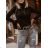 Women's Long Sleeve Knitted Turtleneck Sweater (S/M ONE SIZE) ITALIAN FASHION EXTRA ME IMM22FD9076/DR S/M Beige