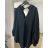 Women's long sleeve shirt (S / M ONE SIZE) ITALIAN FASHION IMWG216041 50/52 black