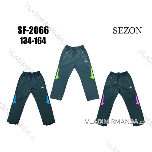 Warm softshell pants children's girls and boys (134-164) SEZON SEZ24SF-2066