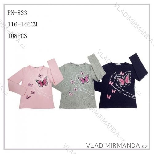 Girls' Youth Short Sleeve T-Shirt (116-146) SEZON JS-7018