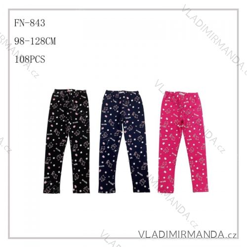 Girls' warm long leggings (98-128) SEASON SEZ23FN-773