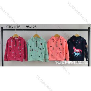 Children's Girls' Zip Up Fleece Sweatshirt (98-128) SEASON SEZ22X2315