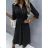 Women's 3/4 Long Sleeve Shirt Dress (42/44 ONE SIZE) ITALIAN FASHION IMD24366