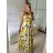 Long summer dress with straps for women (S/M ONE SIZE) ITALIAN FASHION IMPBB23B23745