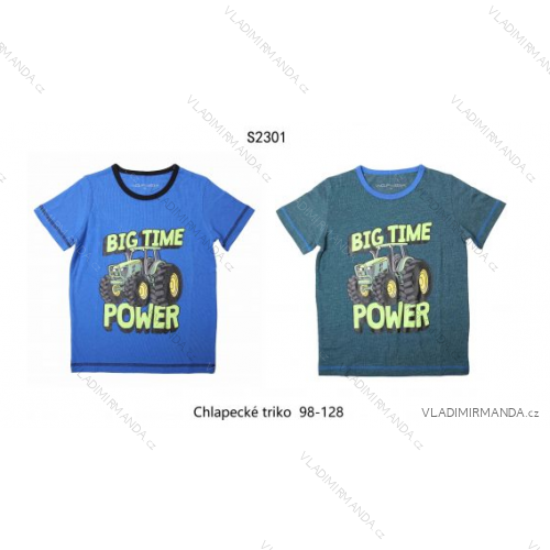 T-shirt short sleeve for children boys (98-128) WOLF S2301/A/D/W