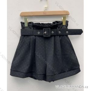 Women's elegant shorts with belt (S/M ONE SIZE) ITALIAN FASHION IMM24M35886