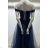 Women's Long Elegant Strapless Party Dress (SL) FRENCH FASHION FMPEL23EMMA