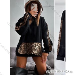 Women's Long Sleeve Oversized Hoodie (S/M/L ONE SIZE) ITALIAN FASHION IMM24M25613