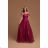 Women's Long Elegant Strapless Party Dress (SL) FRENCH FASHION FMPEL23EMMA