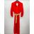 Women's Long Sleeve Belted Shirt Dress (S/M ONE SIZE) ITALIAN FASHION IMPSH24210151