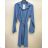 Women's Long Sleeve Belted Shirt Dress (S/M ONE SIZE) ITALIAN FASHION IMPSH24210151