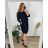 Casual Dress Cotton 3/4 Sleeve Women's Plus Size (40-50) POLISH FASHION PMF24SERINA