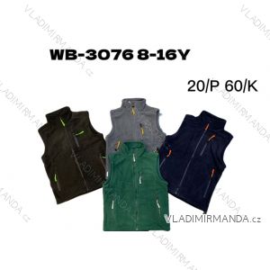 Sleeveless fleece vest for children, teenagers and boys (116-152) WOLF B2346