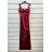 Women's Strapless Satin Long Party Dress (S/M ONE SIZE) ITALIAN FASHION IMPSH246635