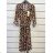 Women's Long Sleeve Belted Shirt Dress (S/M ONE SIZE) ITALIAN FASHION IMPSH24210151
