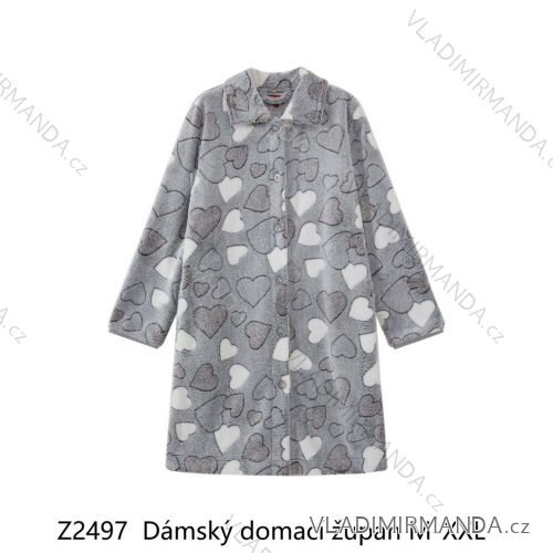 WOLF Z2497 women's long-sleeved bathrobe (M-2XL).