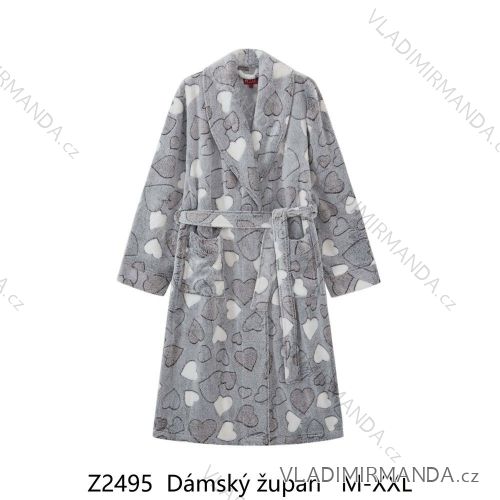 Women's long sleeve bathrobe (M-2XL) WOLF Z2495