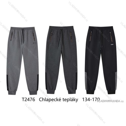 Long sweatpants for boys (134-170) WOLF T2476