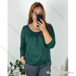 Shirt 3/4 sleeve ladies strip (4XL/5XL ONE SIZE) ITALSKÁ MÓDA IM422026