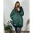 Women's Plus Size Hooded Jacket (XL/2XL ONE SIZE) ITALIAN FASHION IM422684 XL/2XL black