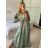 Women's Long Sleeve Summer Shirt Dress (S/M/L ONE SIZE) INDIAN FASHION IMWY23123