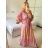 Women's Long Sleeve Summer Shirt Dress (S/M/L ONE SIZE) INDIAN FASHION IMWY23123