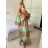 Women's Long Sleeve Summer Shirt Dress (S/M/L ONE SIZE) INDIAN FASHION IMWY23123 -   green -   M / L