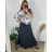 Women's Long Pleated Skirt (S/M ONE SIZE) ITALIAN FASHION IMC22886