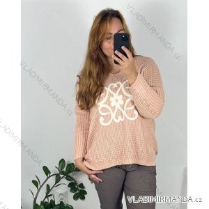 Shirt extended 3/4 long sleeve women's (L/XL/2XL ONE SIZE) ITALIAN FASHION IM423025