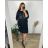 Women's Elegant Long Sleeve Dress (S/M ONE SIZE) ITALIAN FASHION IMPLI2220433lurex