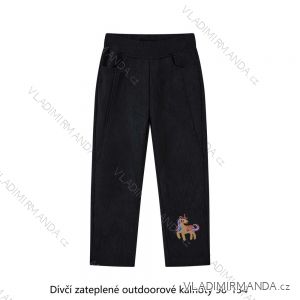 Insulated outdoor children's trousers for girls (98-134) WOLF T2425