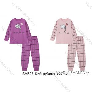 Children's long pajamas for girls (104-134) WOLF S2452B