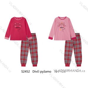 Children's long pajamas for girls (104-134) WOLF S2452