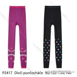 Children's tights for girls (98/128-134/140) WOLF P2417