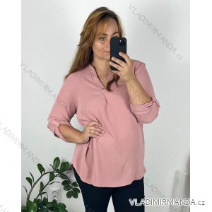 Women's long sleeve shirt tunic oversized (L / XL ONE SIZE) ITALIAN FASHION IMD211065