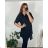 Striped shirt 3/4 long sleeve women (uni xs-m) (uni XL/XXL) ITALSKÁ MODA IM120162 52/54 black