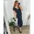 Women's short sleeve dress oversized (L-3XL) POLISH FASHION PMF20013 48 black