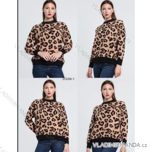 Women's Oversized Long Sleeve Knitted Sweater (S/M ONE SIZE) ITALIAN FASHION IMPSH23996