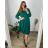 Women's Long Chiffon Short Sleeve Dress (S/M ONE SIZE) ITALIAN FASHION IMWGS231048