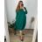 Women's Long Chiffon Short Sleeve Dress (S/M ONE SIZE) ITALIAN FASHION IMWGS231048