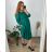 Women's Long Chiffon Short Sleeve Dress (S/M ONE SIZE) ITALIAN FASHION IMWGS231048