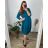 Women's Long Chiffon Short Sleeve Dress (S/M ONE SIZE) ITALIAN FASHION IMWGS231048