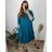 Women's Long Chiffon Short Sleeve Dress (S/M ONE SIZE) ITALIAN FASHION IMWGS231048