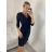 Women's Elegant Long Sleeve Dress (S/M ONE SIZE) ITALIAN FASHION IMM23M6062 black S / M